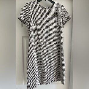 Calvin Klein SS Shift Dress (blk/wht)Sz 8